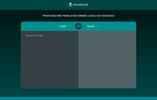 Private Machine Translation screenshot 1