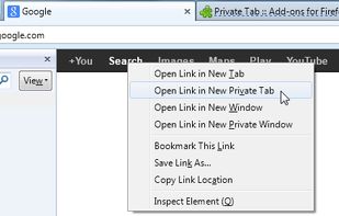 Private Tab screenshot 3