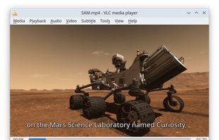 Transcription can be saved as a .srt file which can be used as subtitles