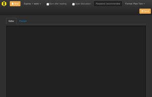 Based on the darkstrap bootstrap CSS theme, this is a dark PrivateBin template: