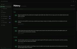 Transcribtion History