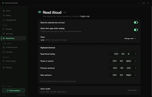 Read Aloud: select text anywhere and hear it in a local voice
