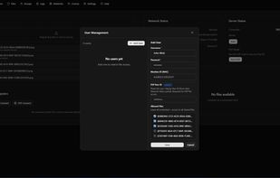 User creation part 2 - note the allowed file list