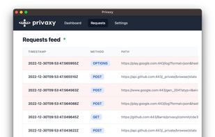 Privaxy screenshot 1