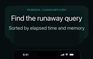Running queries with elapsed time and memory