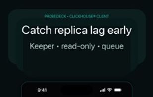 Replica lag, queue size, and read-only state