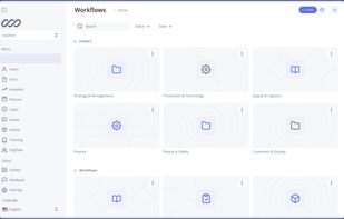 The Workflow module in ProcessNavigation allows users to create, organize, and manage digital workflows across departments.
It helps structure business and production processes from strategy and technology to supply, safety, and quality ensuring transparency, standardization, and real-time tracking of every task.