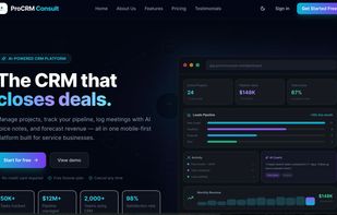 Dark Mode Landing Page
