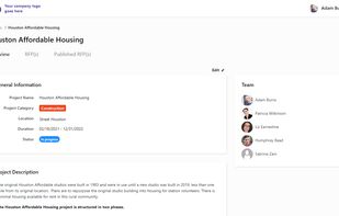 Project Detailed Screen