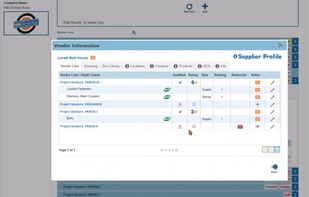 Procurement HUB screenshot 2