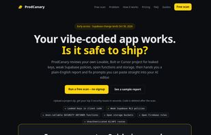 ProdCanary screenshot 1
