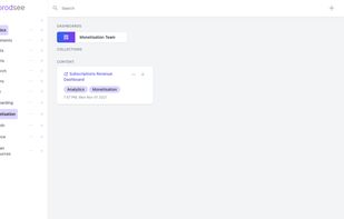 Use filters to quickly find links to documents your team has shared