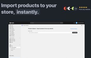Product Uploads allows you to import products from any website to your Shopify, Wix and Squarespace stores
