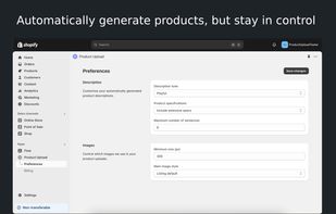 Product Upload has user configurable settings giving you complete control of your product output