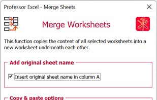 Feature: Merge Worksheets