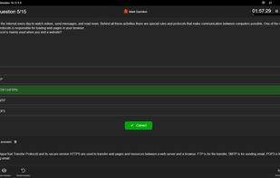 ProfExam Simulator - Multiple choice (single answer) question dark theme