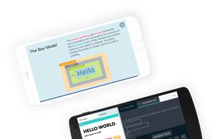 Learn programming on the go!
With our mobile app, learning programming on your phone has never been easier! You can improve your coding skills wherever you are and whenever you want with our unique learning environment tailor-made for mobile learning.
Start learning on the Progate app now!