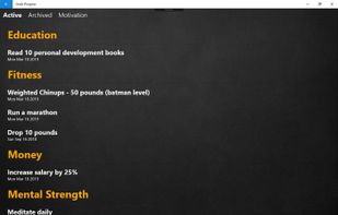 Progressive Goals screenshot 2