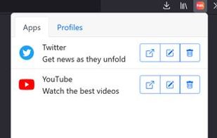 Progressive Web Apps for Firefox screenshot 1