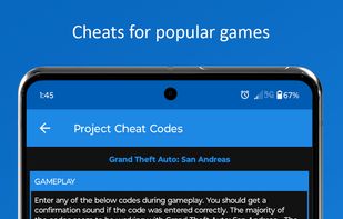 Project Cheat Codes screenshot 1