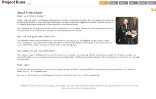 Project Euler screenshot 1
