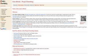 Project Gutenberg screenshot 1