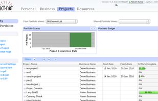 Project.net screenshot 2