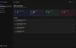 ProjectSend screenshot 1