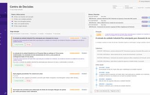 Decision Center: open items, conditions and disagreements across meetings, each linked to the statement that supports it.
