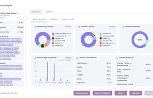 Get a detailed insights report of every TikTok and Instagram influencer worldwide
