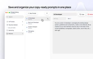 Prompt Library screenshot 1