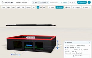Editable parameters and part dimensions after generation — every dimension stays adjustable.