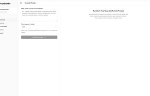 PromptBuilder screenshot 1