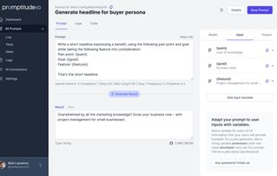 Manage all your GPT prompts & providers in one place.