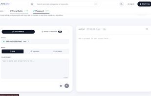 AI Playground for testing and comparing prompts across multiple language models in real time
