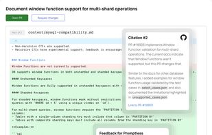 Review with Citations
Every documentation change includes citations showing exactly where information came from. Review the reasoning, provide feedback, or edit in-line before publishing.