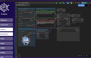 Promptus ComfyUI node based windows app