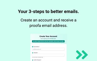 Easy to sign up to proofa.io 