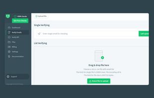single and file validation in proofy.io