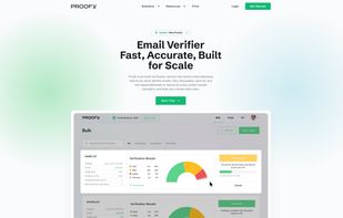 Proofy Email Verifier Main Page