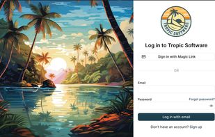 Example of a login page created with PropelAuth