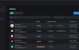 User management dashboard
