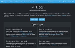 ProperDocs' built-in dark theme