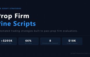 PropFirmPineScripts homepage — plans and strategy overview