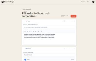 ProposalForge screenshot 2