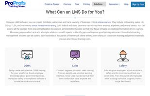 ProProfs Learning Management System screenshot 1