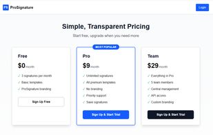 ProSignature screenshot 1