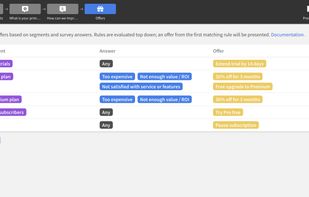 Segment your customers to present offers that make sense.