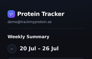 Protein Tracker screenshot 1