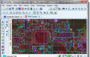 Proteus PCB design screenshot 1